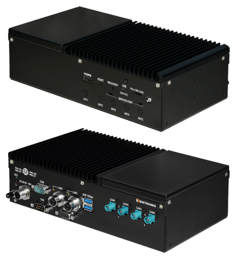 Sintrones IBOX-601-M12X-00-ONX8-S05 (NVIDIA Jetson Orin NX Fanless Edge AI, <b>8GB, 480GB SSD</B>)